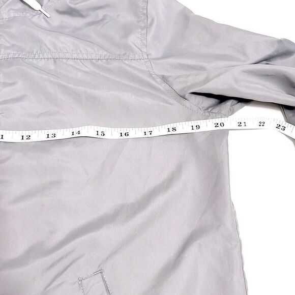 Zine Gray Bomber Jacket Fit Windbreaker - Picture 9 of 11